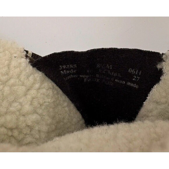 Clark’s Bendables Brown Suede Faux Fur Heeled Boots Ankle Size 8.5 M - Picture 8 of 9